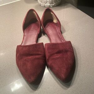 Vince Burgundy Oxblood Suede D ‘Orsay Flat size 7